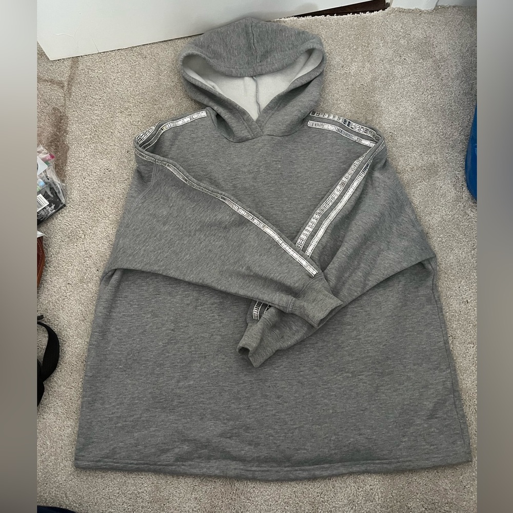 oversized bejeweled urban outfitters sweatshirt